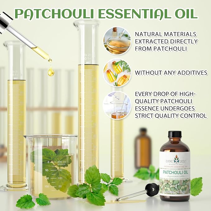 EVOKE OCCU Patchouli Essential Oil for Diffuser,Skin Care&Soap Making