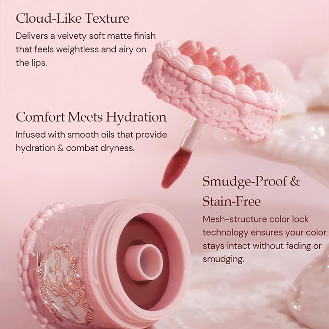 Flower Knows Strawberry Cupid Cake Lip Cream, Dusty Rose Pink