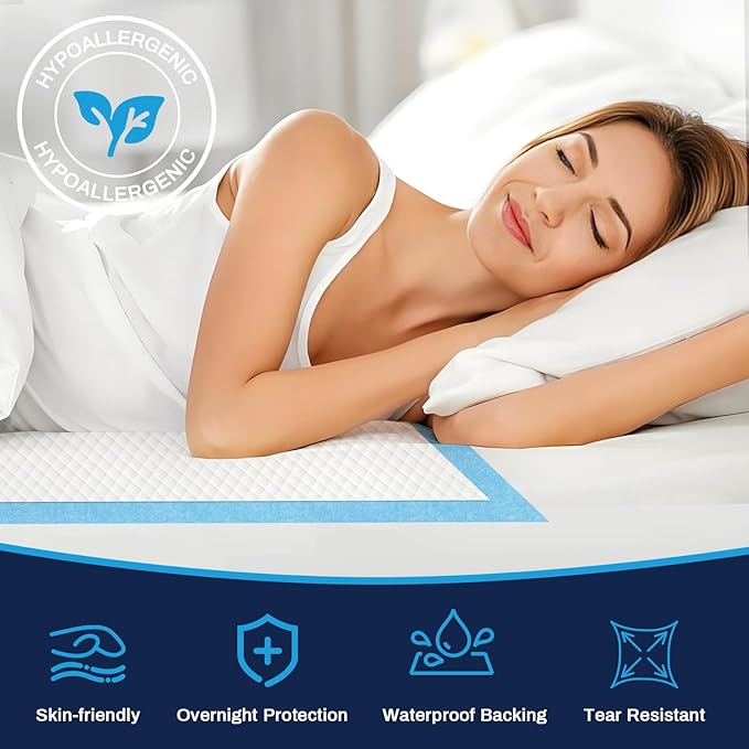 AAY Heavy Duty Disposable Bed Pads 36"X44" (40pcs)