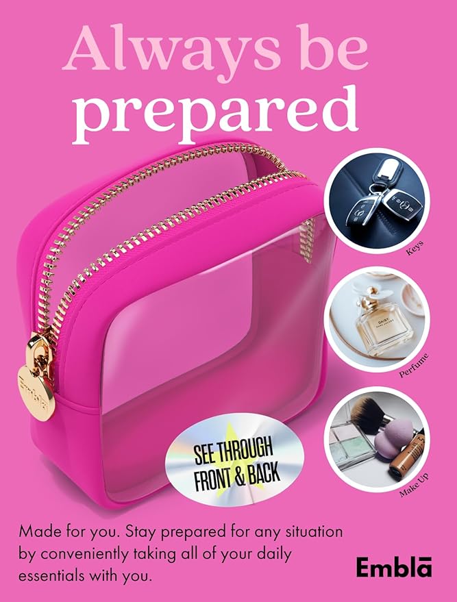 Makeup Bag for Women, Travel Cosmetic Organizer, Waterproof Toiletry Pouch