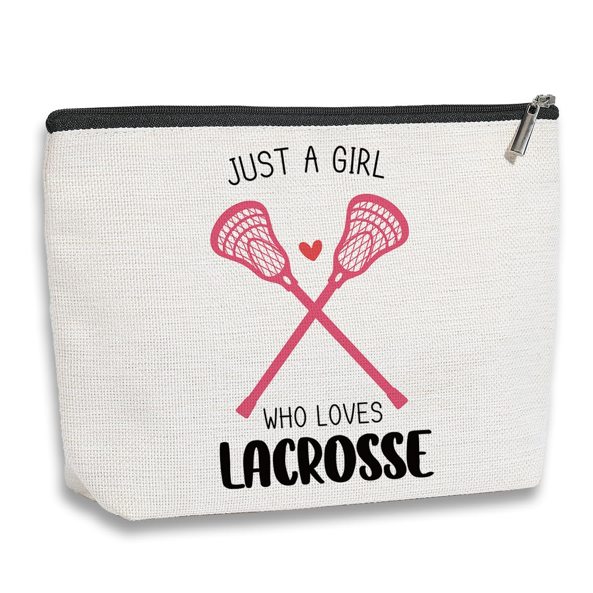 kdxpbpz Lacrosse Gifts Lacrosse Makeup Bag Gifts for Sports Players Team Birthday Gifts for Women Friend Sister BFF Bestie