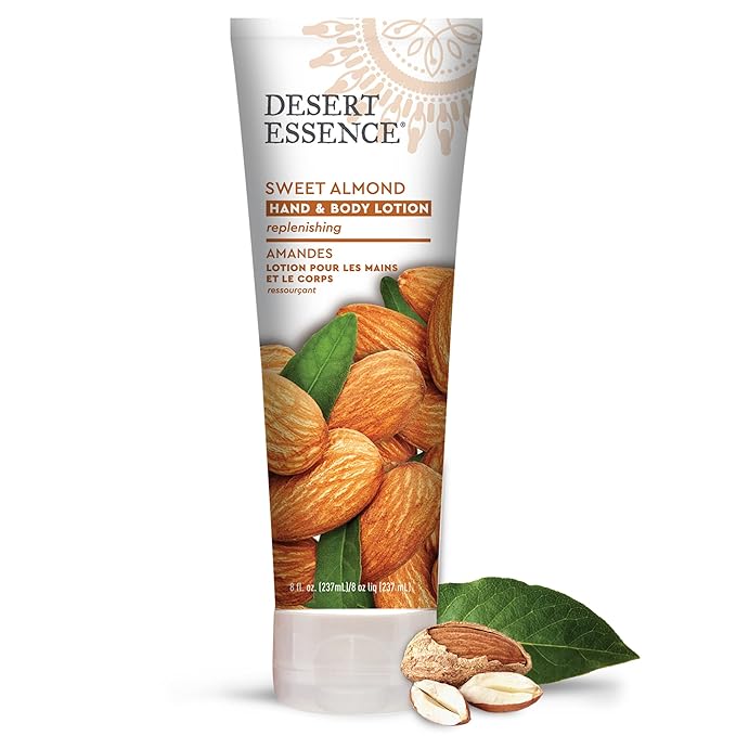 Desert Essence Sweet Almond Hand and Body Lotion, 8 fl oz