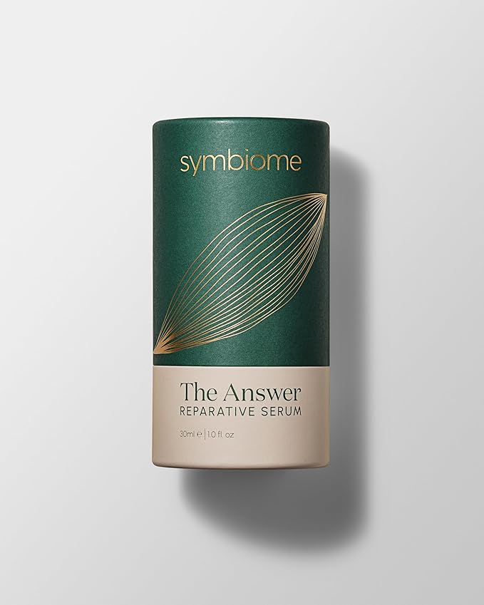 symbiome The Answer Reparative Face Serum, Collagen Supporting, Anti-Aging Face Serum with Stem Cell Conditioned Media and Natural Hyaluronic Acid, Transformative Facial Serum, 30 mL