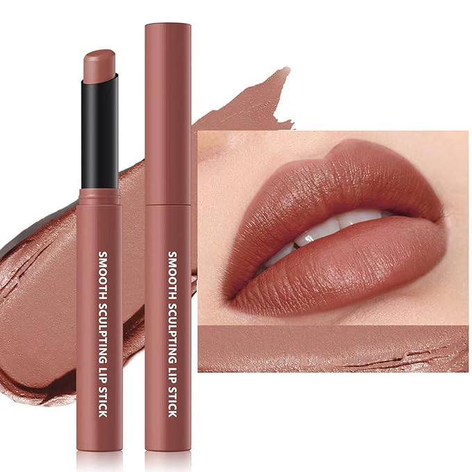 Maxzitank Velvet Matte Lipstick, Long Lasting Waterproof Non Transfer, Moisturizing Non-Drying Fog Lipstick for All Skin Tones Daily Makeup 06