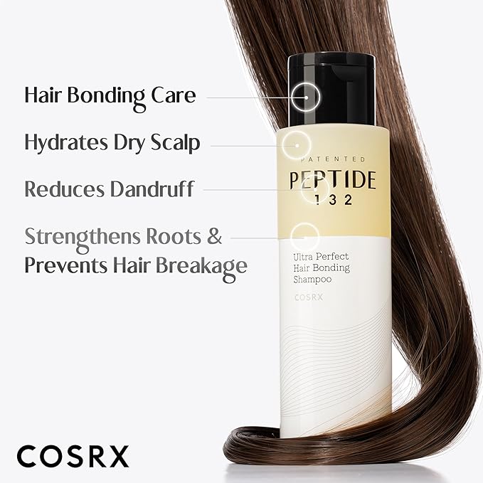 COSRX PEPTIDE 132 Hair Bonding Shampoo, Dandruff Scalp Care, 6.76 fl oz