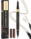 LAVONE 2-in-1 Eyebrow Pencils for Women with 4 Tip Microblading Eyebrow Pencil and Curved Precise Brow Pencil, Dark Blonde 02