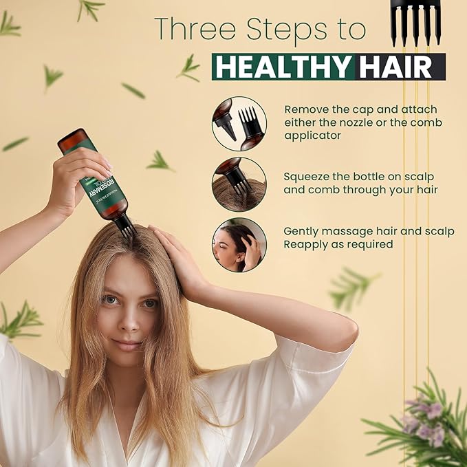 Pure Premium Rosemary Hair Growth Oil 8 Fl Oz