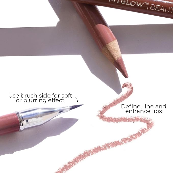 FITGLOW Beauty Vegan Lip Liner Pencil, Buff, 1.1g
