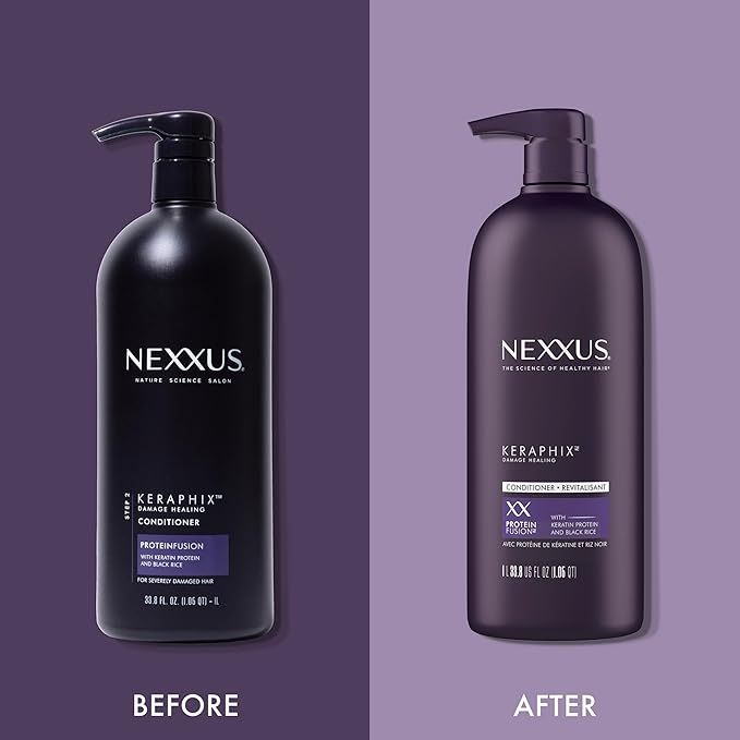 Nexxus KERAPHIX Conditioner Damage Repair for Damaged Hair Powered by KRT Keratin Resistance Therapy with Liquid Crystal Amino Acids 33.8 Fl oz