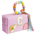 Elilier Graduation Gifts for Kids 8-12, Makeup Bag Kid Girls, Medium Pink C