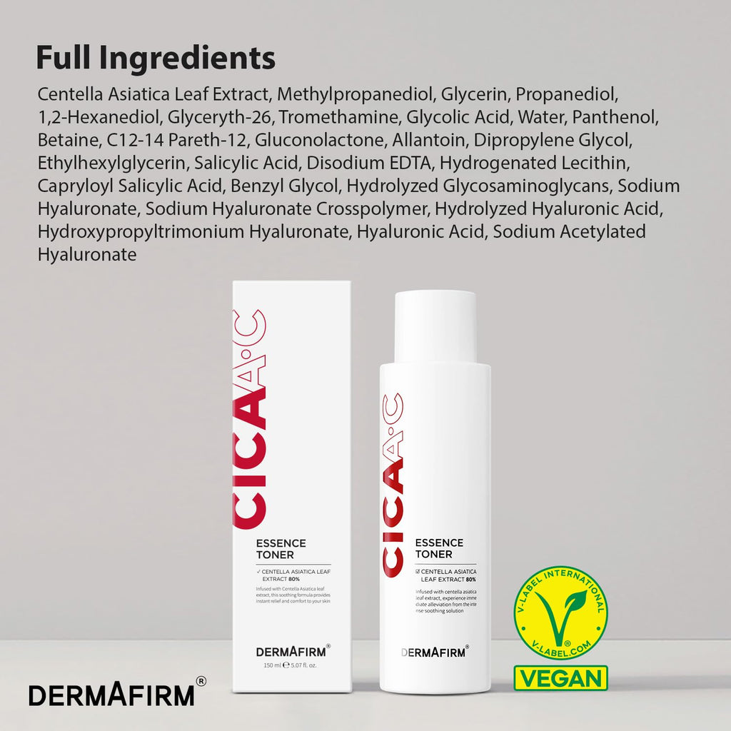 Dermafirm CICA AC Essence Toner, 5.07 fl oz