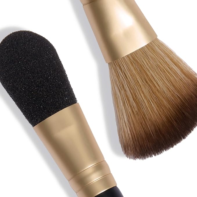LAURA GELLER NEW YORK Cosmetic Professional Makeup Brushes - Cruelty-Free - 10 Dual-Ended Highlighter Brush