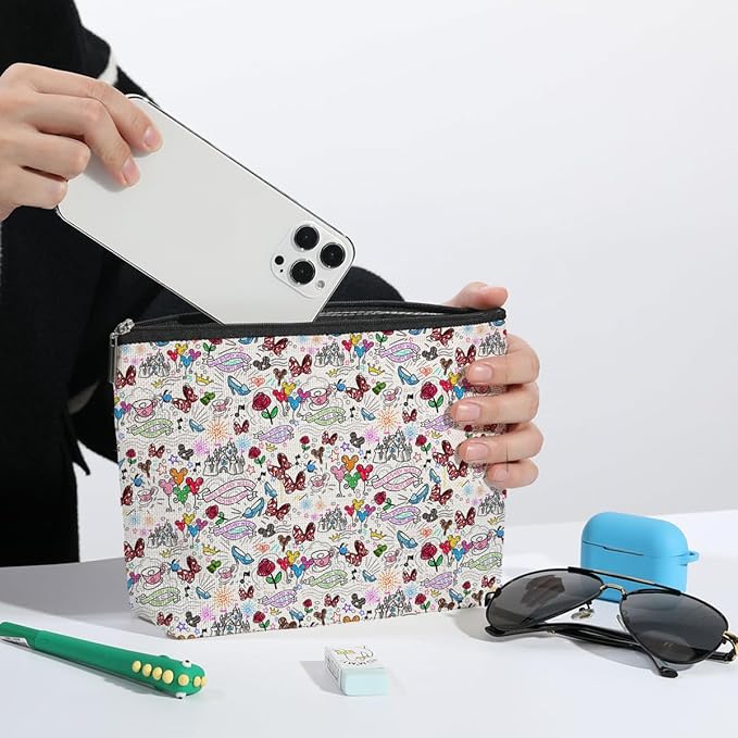 Cute Mouse Cartoon Makeup Bag Magic Cartoon Cosmetic Bags for Women