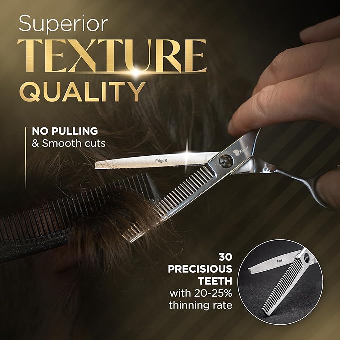 Fagaci Hair Cutting Scissors & Thinning Shears Set 6 Inch