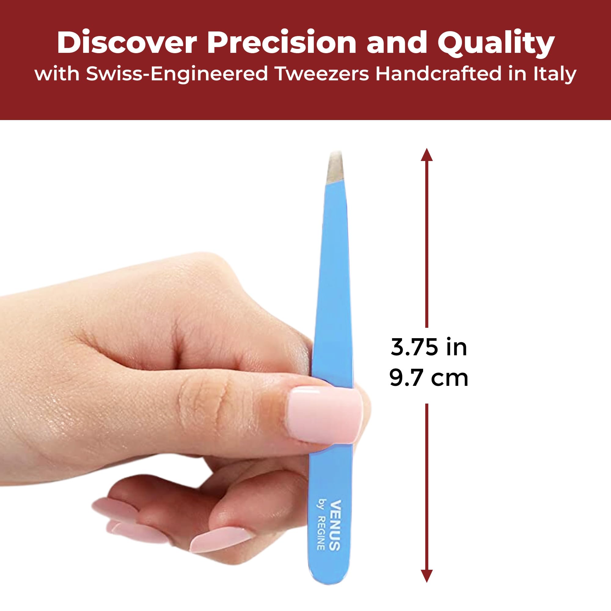 Venus by Regine Slant Tweezers, Blue