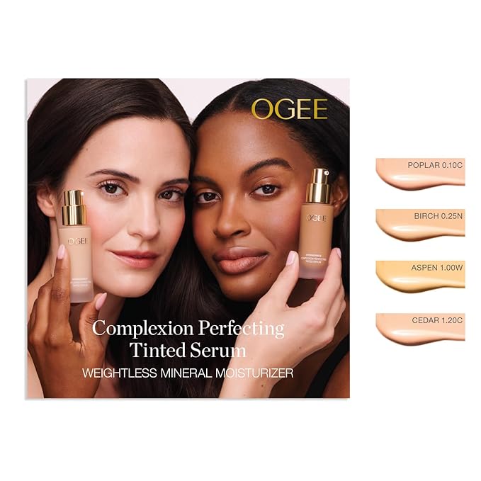 Ogee Complexion Perfecting Liquid Foundation, Fair, White-Pink Undertones)