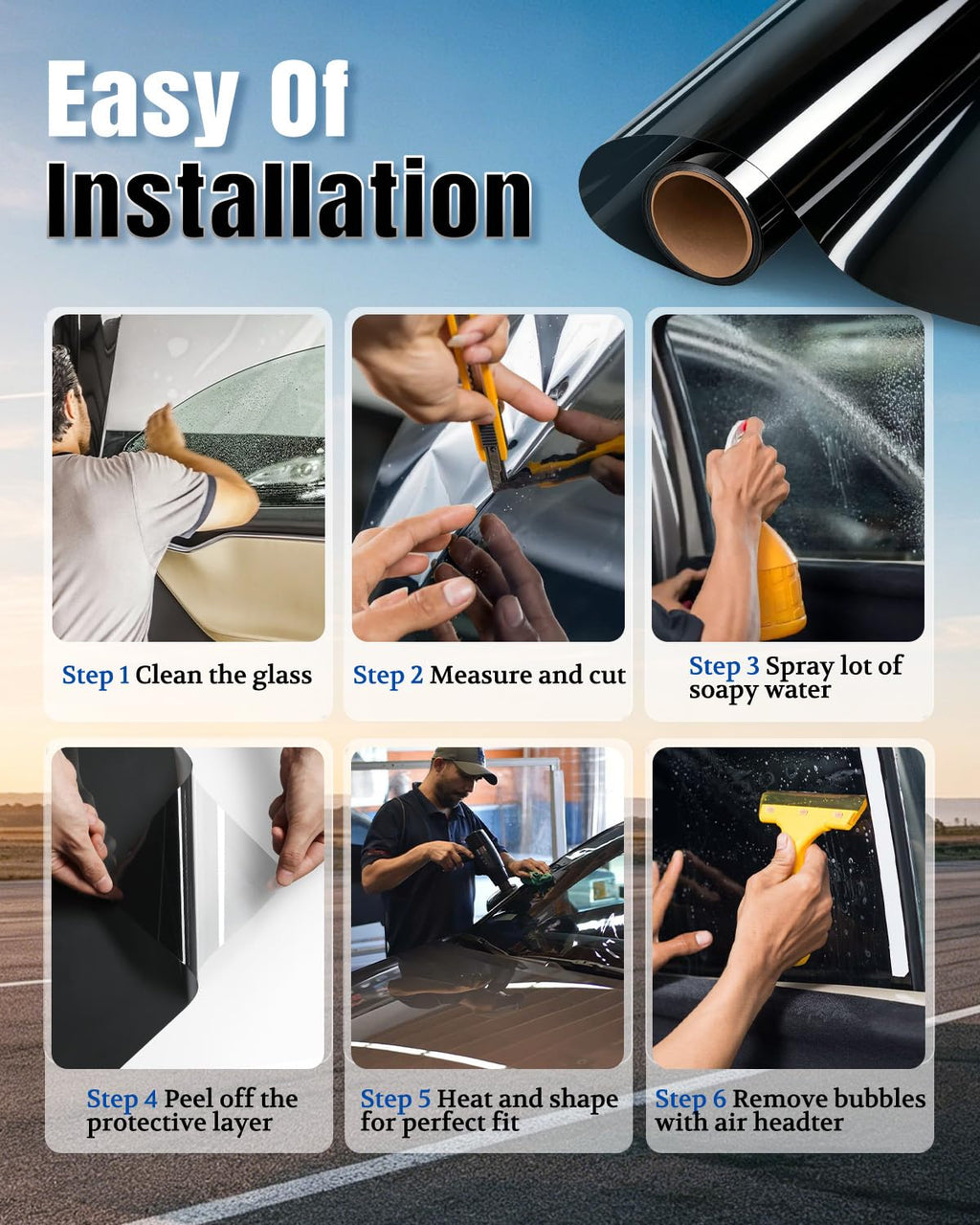 ARANA 5% VLT 40"×100FT Ceramic Car Window Tint Film