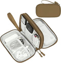 FYY Electronic Organizer, Travel Tech Pouch Bag, Cable Organizer Brown
