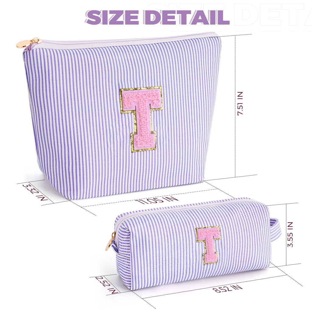 Btffitting Gifts for Teen Girls Women - Birthday Gifts for 10 11 12 13 14 15 16 17 18 Years Old Girl,Makeup Bag Cosmetic Bag,Teacher Gift Trendy Stuff Toiletry Bag - Lavender,T