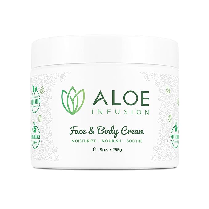 Aloe Infusion Aloe Vera Face & Body Cream – 9 Ounce
