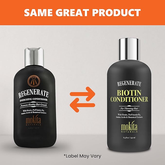 Mokita Naturals Biotin Hair Conditioner for All Hair Types, 8.5 oz