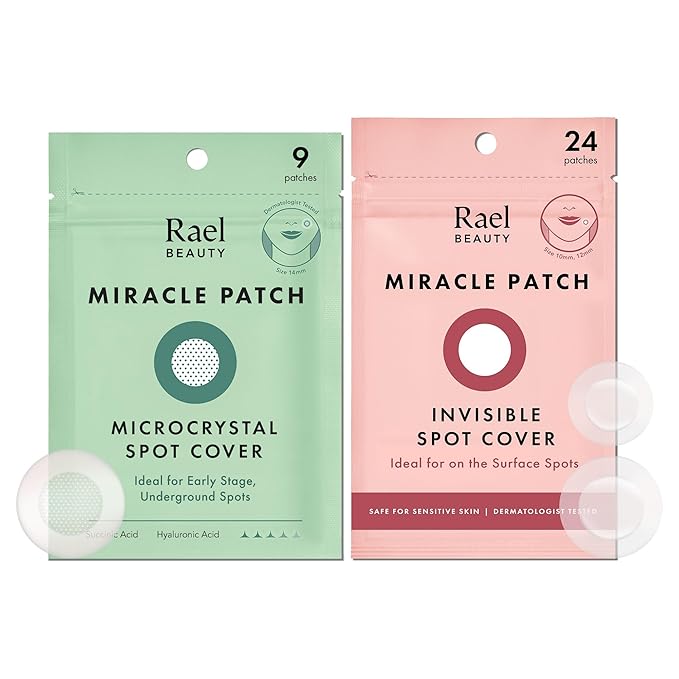 Rael Miracle Invisible & Microcrystal Spot Cover Pimple Patches (33 Ct)