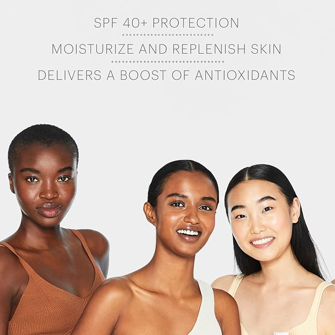 Glo Skin Beauty Oil-Free SPF 40+, 1.7 Fl Oz – Mineral Sunscreen for Face with Zinc Oxide, Hydrating Face Moisturizer with Hyaluronic Acid, Lightweight Broad Spectrum SPF for All Skin Types