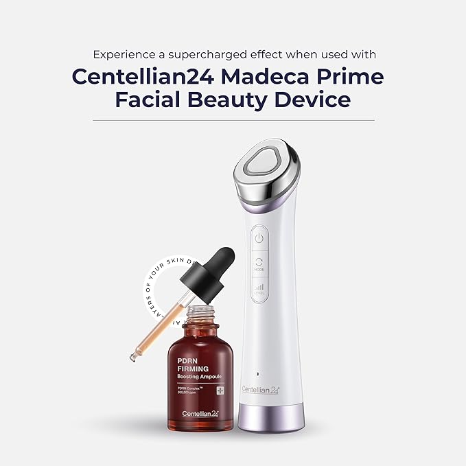 CENTELLIAN 24 PDRN Firming Boosting Ampoule (1.01 fl oz) - Improved Skin Elasticity by Dongkook Pharmaceutical. PDRN 300,000 ppm, Hydrolyzed Collagen & Elastin