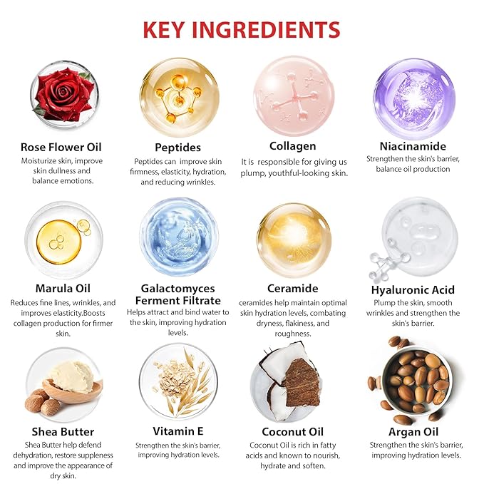 Gifts for Women, Birthday Gifts, 23 Pcs Rose Hydrating Face Skin Care Gifts Set for Women, Bath and Body Gifts Basket Set, Spa Day Gifts Set, Present, Christmas, Anniversary, Bridal Shower, Wife, Mom