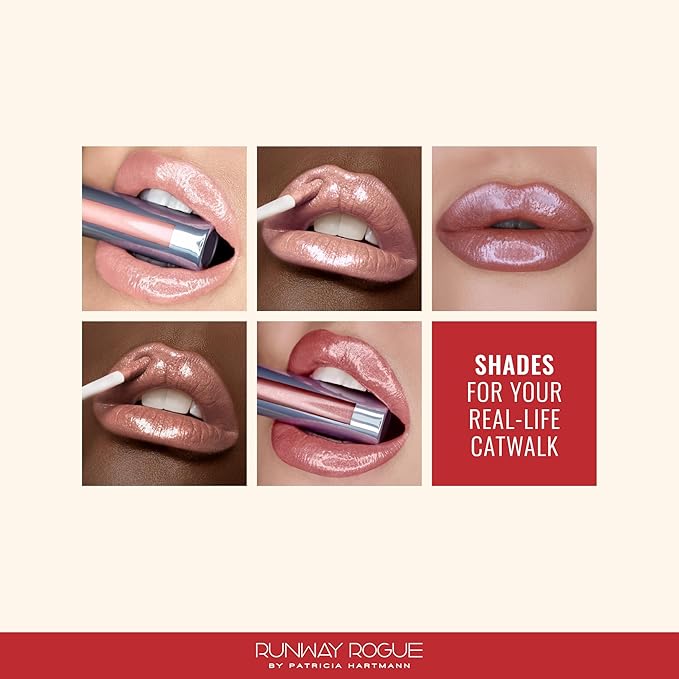 Runway Rogue Hydrating Shimmer Lip Gloss, Anti-Aging, 'Strike a Pose'