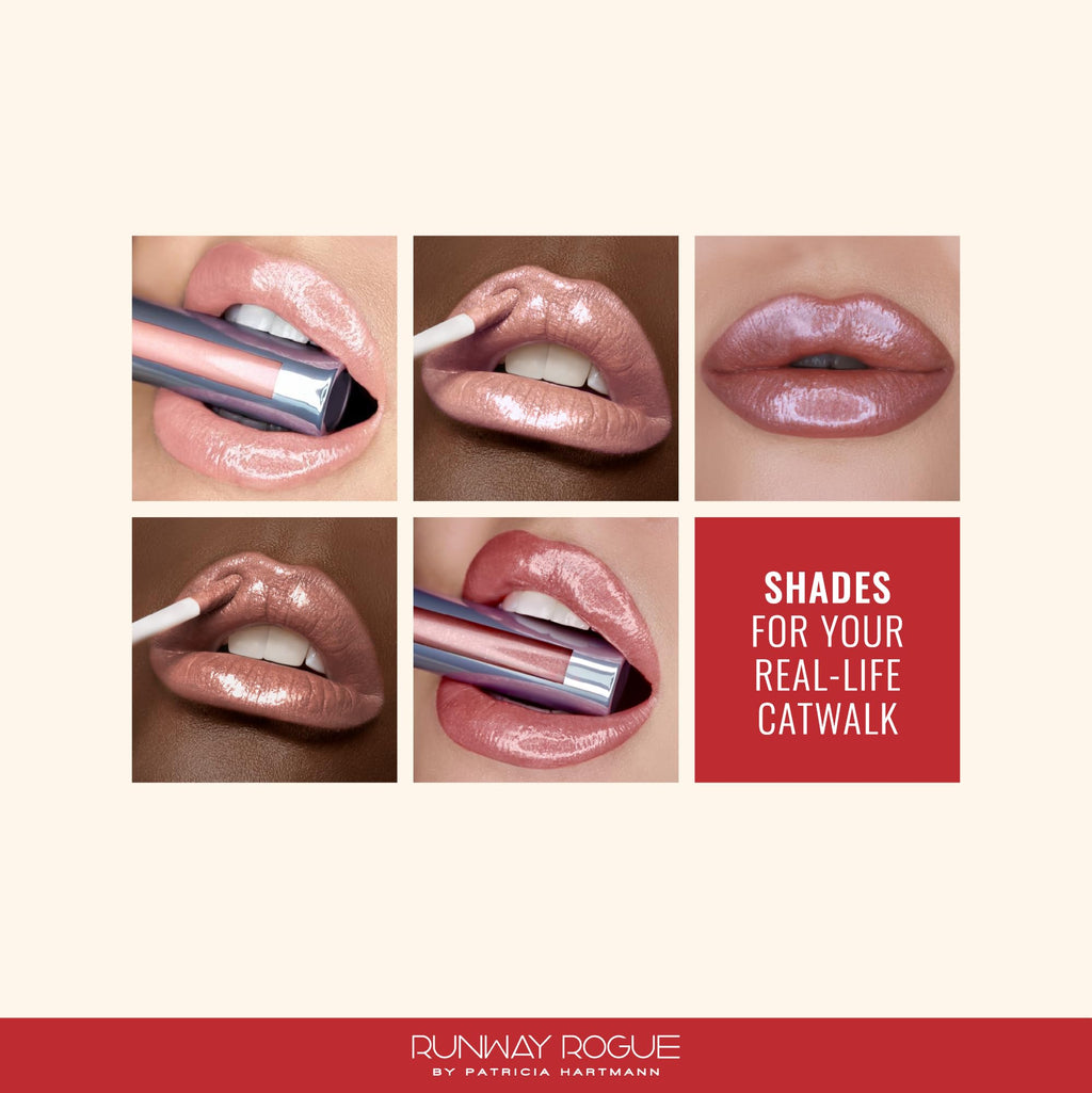 Runway Rogue Hydrating Shimmer Lip Gloss, Anti-Aging, 'Strike a Pose'