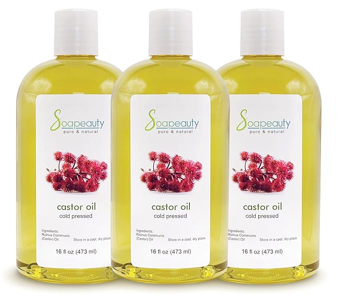 Cold Pressed Castor Oil 100% Pure Natural USP Grade Skin Hair 48 fl oz