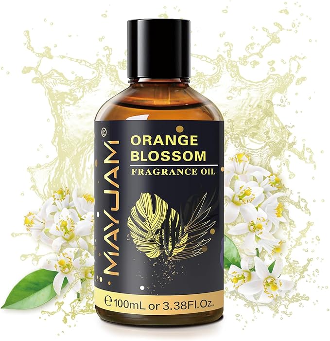 MAYJAM Orange Blossom Fragrance Oil Essential Oils for Diffusers, 3.38FL.OZ
