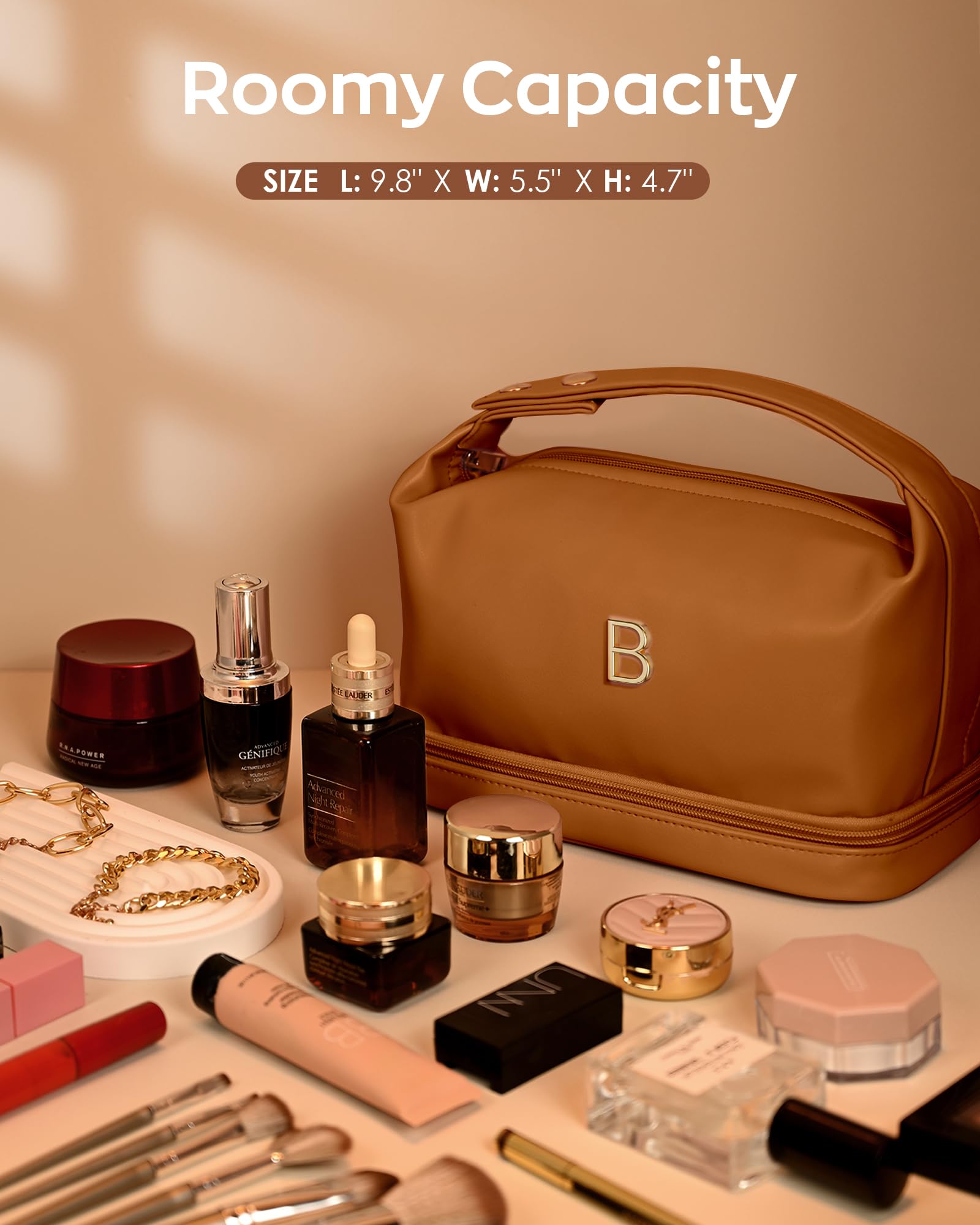 Vogewood Teen Girl Gifts Trendy Stuff, Makeup Bags for Women with Handle