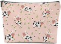 XFN Cow Gifts, Cow Print Stuff Makeup Bag, Cosmetic Bag Travel Pouch, Animal Lovers Friendship Graduation Birthday Gifts for Women Girls Daughter Sisters Wife Best Friend