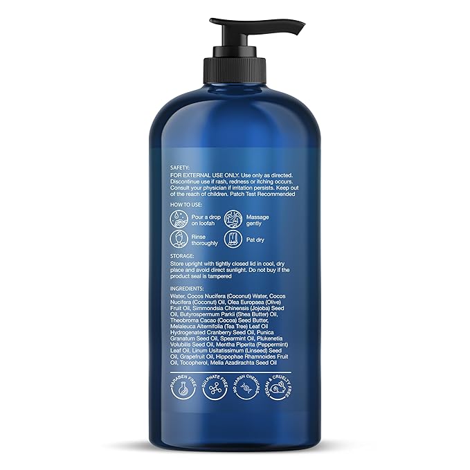 Botanic Hearth Tea Tree & Mint Body Wash With Fresh Scent- 16 fl oz