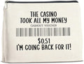 UPNEGE Funny Gambling Gifts Casino Lovers Makeup Bag for Gambler