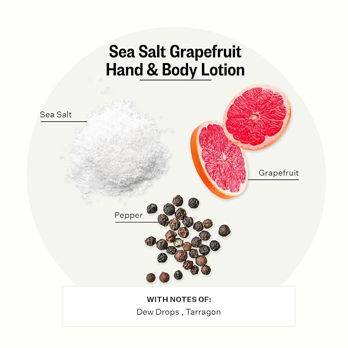 APOTHEKE Hand & Body Lotion & Moisturizer - Sea Salt Grapefruit, 10 Fl Oz
