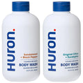 Huron Body Wash: Sandalwood + Amber, Citrus + Eucalyptus; 2-pack (11.3oz)