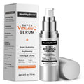 HealthyDerm Super Vitamin C Serum for Women Over 70: Niacinamide, Vitamin C, Hyaluronic Acid, Peptides, Vitamin E, Caffeine, Bakuchiol, Hydrating, Lifting, Face Wrinkle & Age Spots Reduction