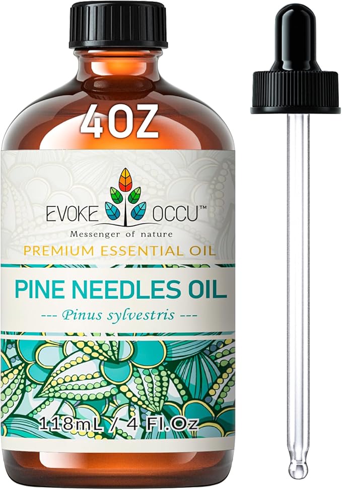 EVOKE OCCU Pine Needle Essential Oil for Diffuser, Aromatherapy, Hair Care