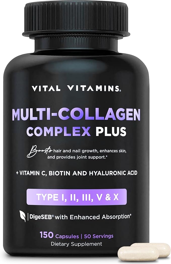Vital Vitamins Multi Collagen Complex Plus Biotin, Hyaluronic Acid & VIT. C