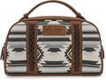 Montana West Wrangler Makeup Bag Travel Cosmetic Bag Small Western Make Up Pouch Portable Toiletry Bag for Women Organizer for Toiletries Accessories, Travel Essentials,Aztec,WG-MB-2203-190-BK