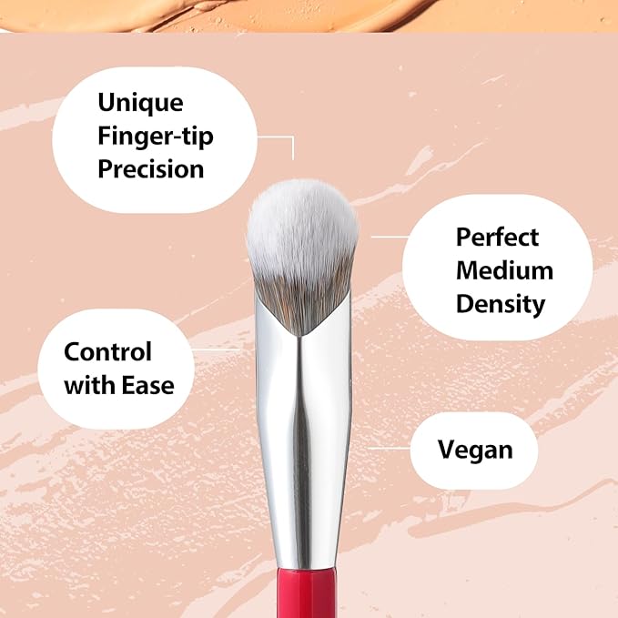 Albeaut Concealer Brush, Under Eye Makeup Small Angled Precision Face Blending Brush (193 concealer brush-Limited Edition)