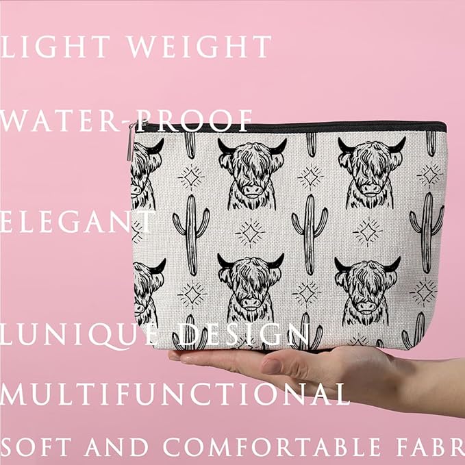 ZHAMEN Western Makeup Bag Western Gifts for Women Cosmetic Bags