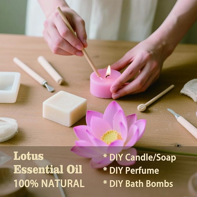 MLYNKL Lotus Essential Oil,Lotus Oil for Massage Home,4 fl oz