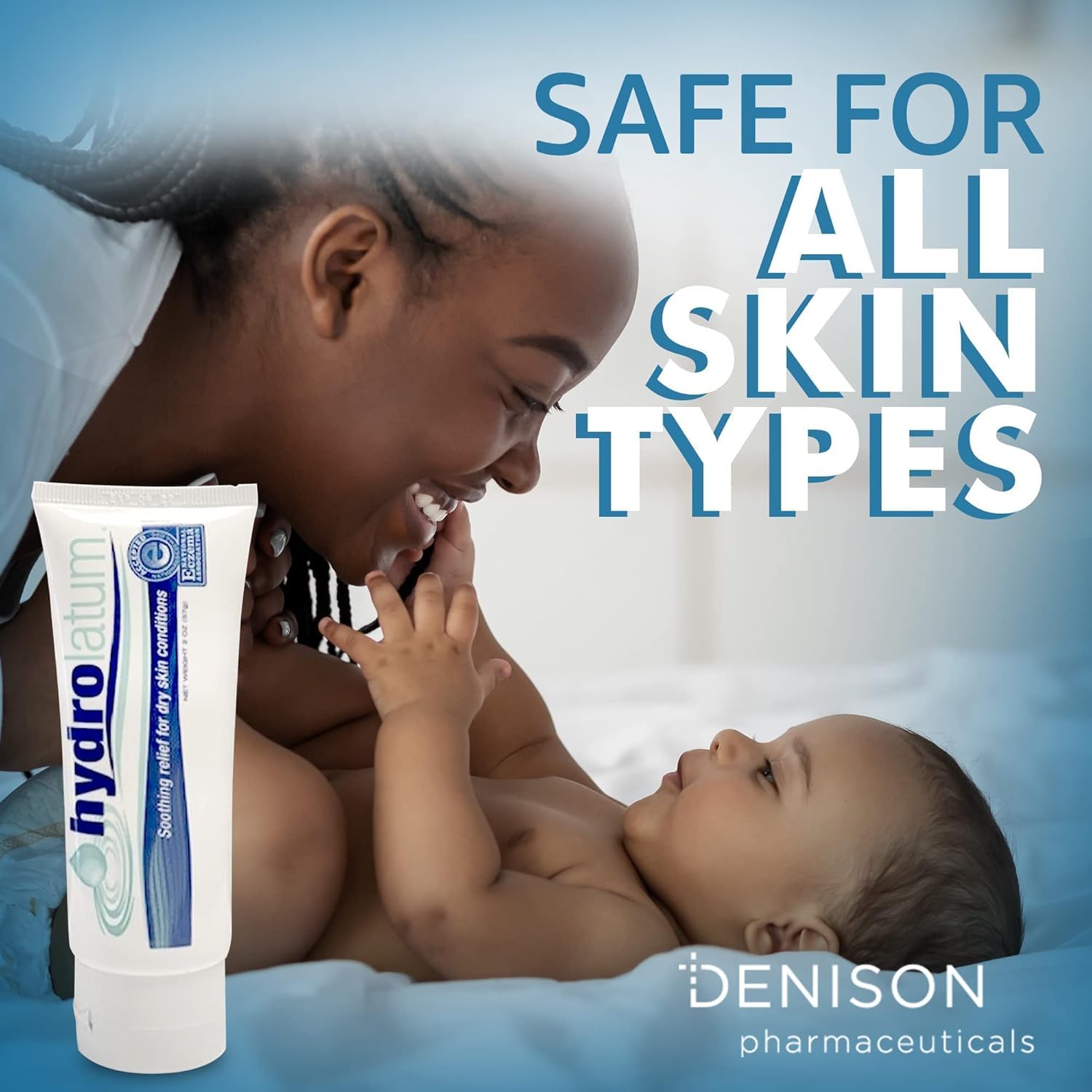 Hydrolatum Dry Skin Cream - Hydrating Moisturizer for Sensitive & Extra Dry, Nourishing Body Lotion for Men & Women - 2oz