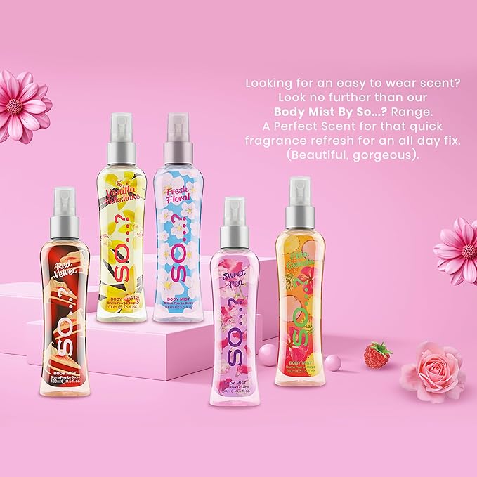 Unique Body Mist - Vanilla Candy by So…? for Women - 5.1 oz Body Mist - Pack of 2