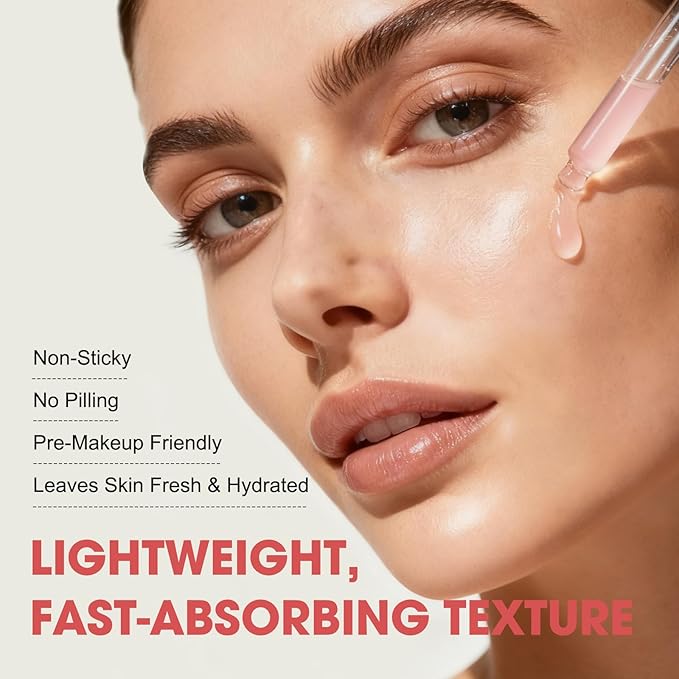 Pink PDRN Peptide Serum – Salmon DNA 10,320ppm with 12 Peptides & Niacinamide for Skin Repair, Hydration & Firming