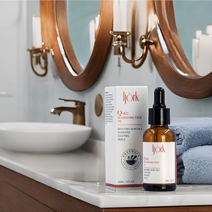 ljörk Q-10 Face Oil | 15 in 1 Powerful Anti-Aging Facial Oil with CoQ10, Vitamin C & E | Hydrating, Lightweight Oil for Radiant Skin
